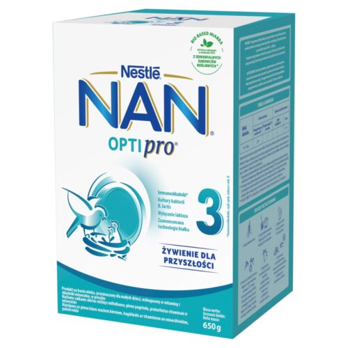 Nestlé mleko NAN OPTIPRO 3 po 1. roku życia, 650g (2 x 325 g)