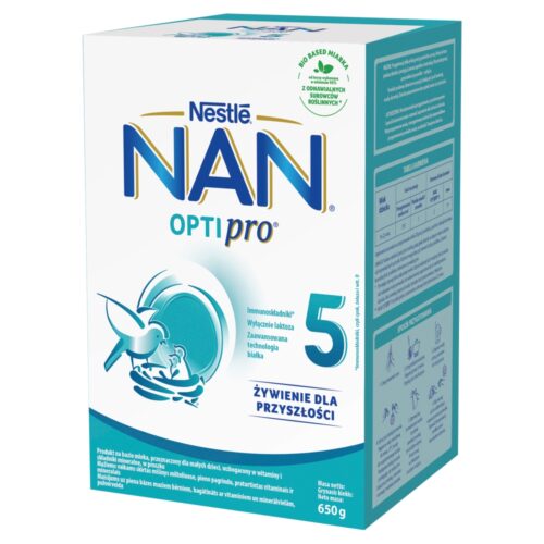 Nestlé mleko NAN OPTIPRO 5 po 2,5 roku życia, 650g (2 x 325 g)