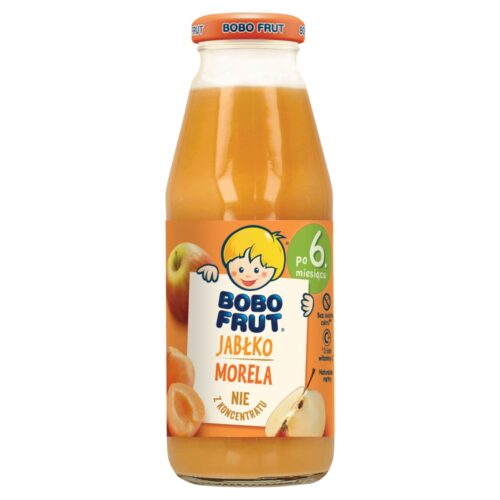 Nestlé Bobo Frut Nektar owocowy jabłko morela po 6. miesiącu, 300ml