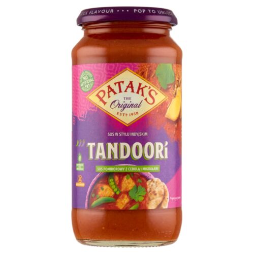 Patak's Tandoori Sos pomidorowy z cebulą i migdałami 450 g