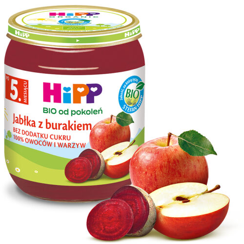 HiPP BIO Jabłka z burakiem po 5. miesiącu 125 g