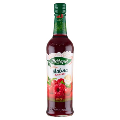 Herbapol Syrop owocowy malina z żurawiną 420 ml