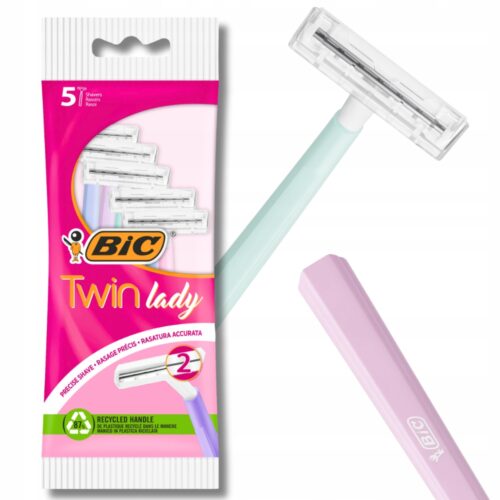 Maszynki jednorazowe BiC Twin Lady Pouch 5 sztuk