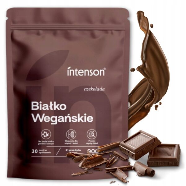 Białko wegańskie 900g Intenson Czekoladowe