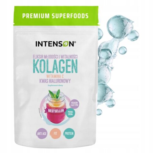 Kolagen + wit C + kwas hialuronowy 250g Intenson
