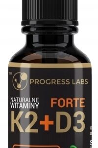 PROGRESS LABS Naturalna Witamina K2 + D3 Forte w kroplach 30 ml