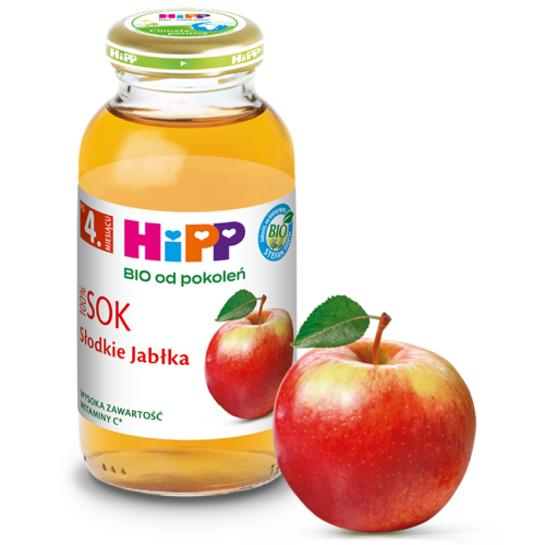 HiPP BIO Sok 100 % słodkie jabłka po 4. miesiącu, 200ml