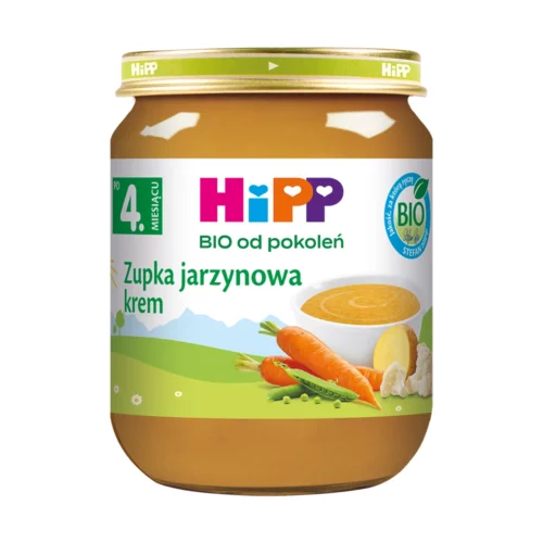 HiPP BIO Zupka jarzynowa krem po 4. miesiącu, 125g