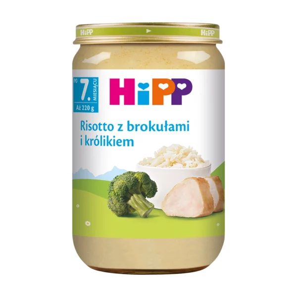 HiPP Risotto z brokułami i królikiem po 7. miesiącu 220 g