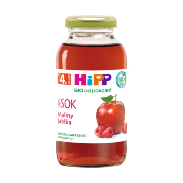HiPP BIO Sok 100% maliny-jabłka po 4. miesiącu 200ml