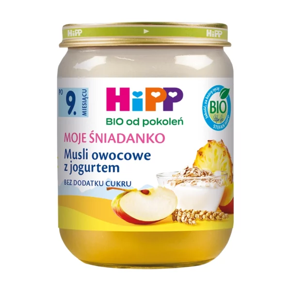 HiPP BIO Moje Śniadanko Musli owocowe z jogurtem po 9. miesiącu 160 g