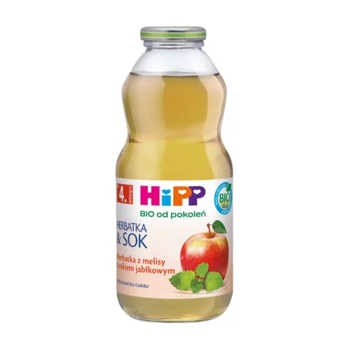 Herbatka z melisy z sokiem jabłkowym HiPP BIO, 500 ml