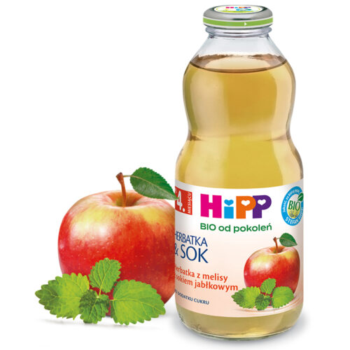 Herbatka z melisy z sokiem jabłkowym HiPP BIO, 500 ml