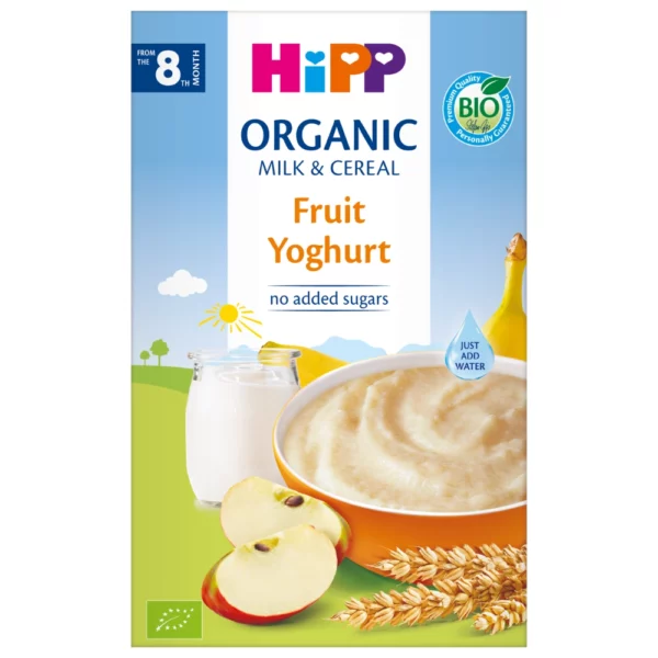 Kaszka mleczno-zbożowa HiPP BIO owoce-jogurt od 8. miesiąca 250g