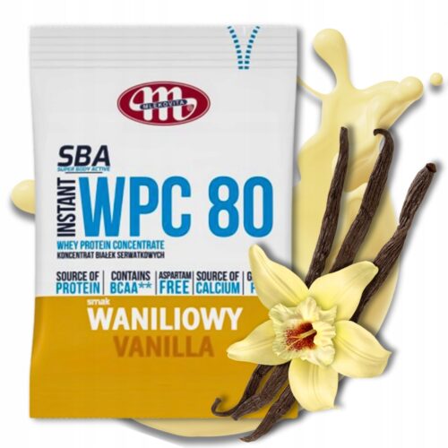 SBA WPC 80 Mlekovita 30g Odżywka białkowa Waniliowa