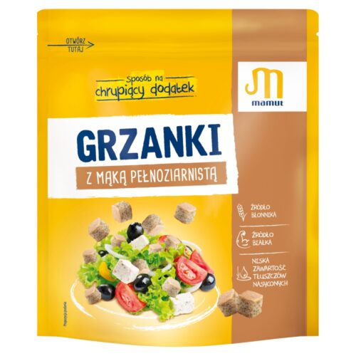 Mamut Grzanki z mąką pełnoziarnistą 150 g