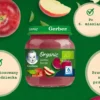 Gerber Organic Jabłko burak dla niemowląt po 6. miesiącu 125 g