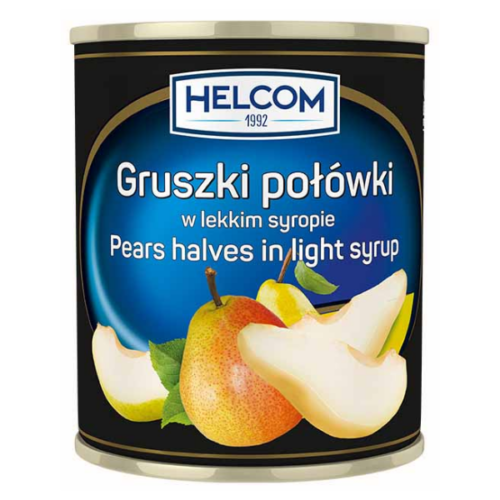 Gruszki połówki w lekkim syropie Helcom 850ml