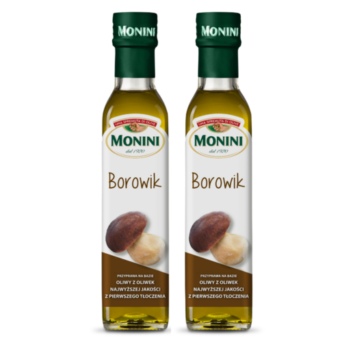Oliwa z oliwek extra virgin Monini zestaw 2 szt smak borowik
