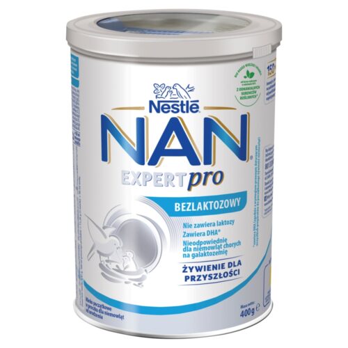 NAN EXPERTPRO Bezlaktozowy Mleko początkowe dla niemowląt od urodzenia 400 g
