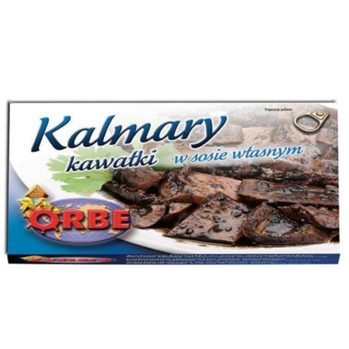 Kalmary kawałki w sosie własnym Orbe 120ml