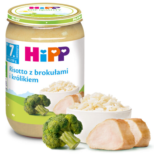 HiPP Risotto z brokułami i królikiem po 7. miesiącu 220 g