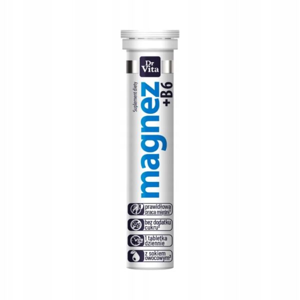 9a32b858-701b-46ab-940e-69392dff3e0a.jpeg Dr Vita Magnez + B6 20 tabletek musujących