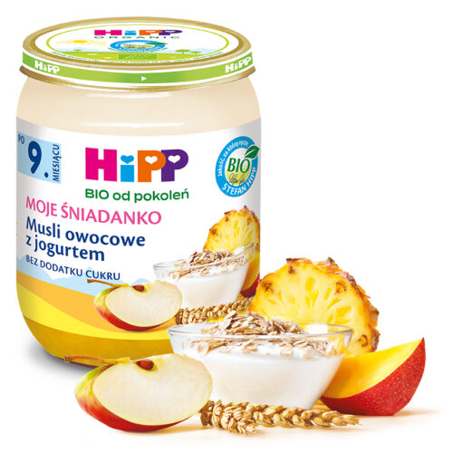HiPP BIO Moje Śniadanko Musli owocowe z jogurtem po 9. miesiącu 160 g