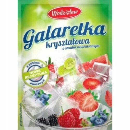Galaretka Kryształowa o smaku ananasowym z sokiem Wodzisław 71 g