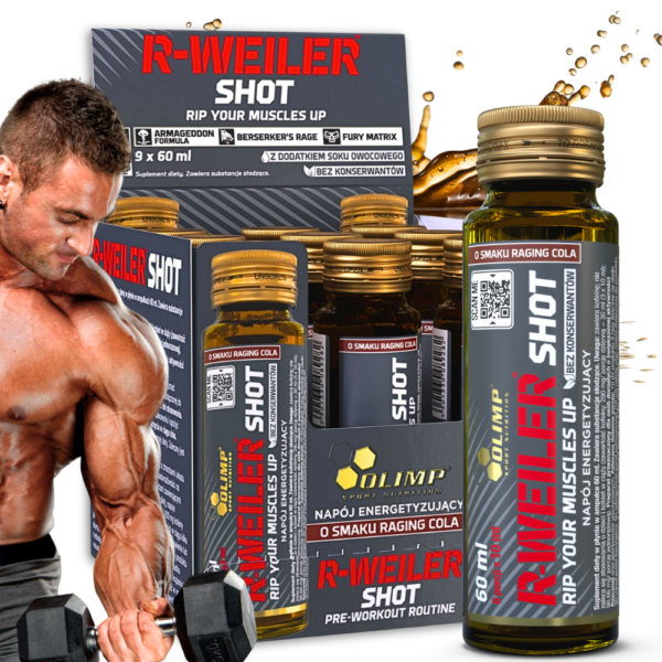 9x Olimp R-WEILER Shot 60ml o smaku coli