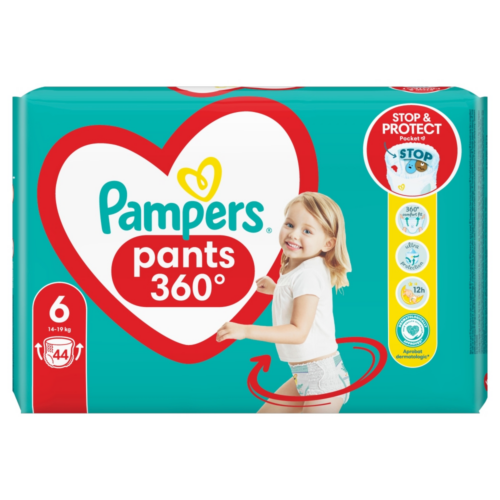 Pampers pieluchomajtki Pants 6, 14-19kg, 44szt