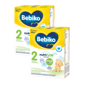 Bebiko 2 Mleko następne dla niemowląt powyżej 6. miesiąca życia 600g  Zestaw 2x600g