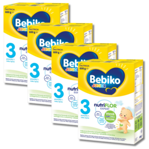 Bebiko 3 Junior Odżywcza formuła na bazie mleka dla dzieci powyżej 1. roku życia 4x600 g 4 Bebiko 3 Junior Odżywcza formuła na bazie mleka dla dzieci powyżej 1. roku życia 4x600 g / BM3*600-pak-4