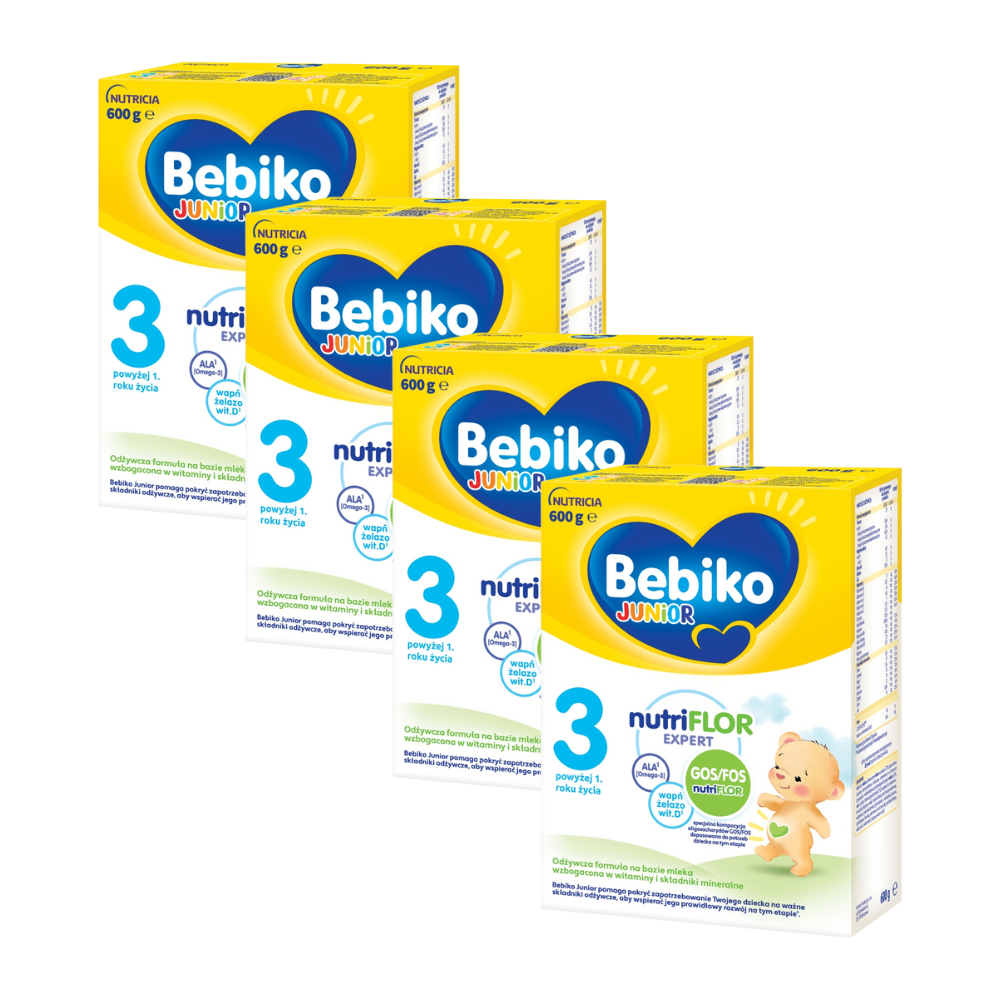BM3_600-4 Bebiko 3 Junior Odżywcza formuła na bazie mleka dla dzieci powyżej 1. roku życia 4x600 g / BM3*600-pak-4