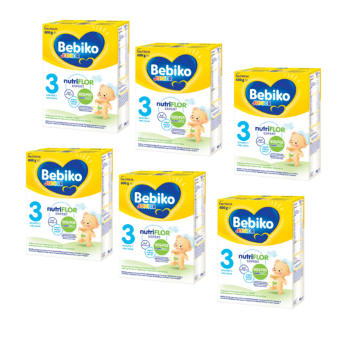 Bebiko 3 Junior Odżywcza formuła na bazie mleka dla dzieci powyżej 1. roku życia 6x600 g
