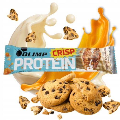 Baton-BIALKOWY-Olimp-PROTEIN-CRISP-40g-ciasteczko-karmel-W-POLEWIE Baton Białkowy Protein Crisp Bar 40g ciasteczkowo-karmelowy