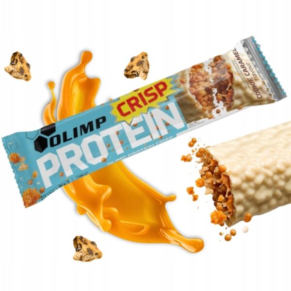 Baton-BIALKOWY-Olimp-PROTEIN-CRISP-40g-ciasteczko-karmel-W-POLEWIE-Kod-producenta-5901330101540 Baton Białkowy Protein Crisp Bar 40g ciasteczkowo-karmelowy