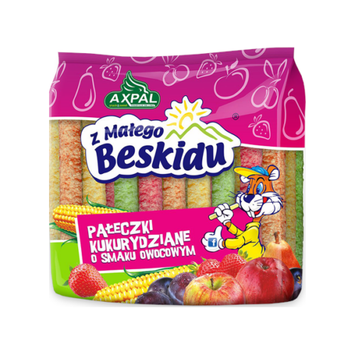 Axpal Pałeczki kukurydziane owocowe 60g