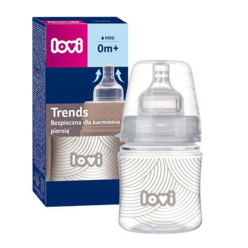 Butelka Lovi Trends 120ml Harmony ze smoczkiem 0+
