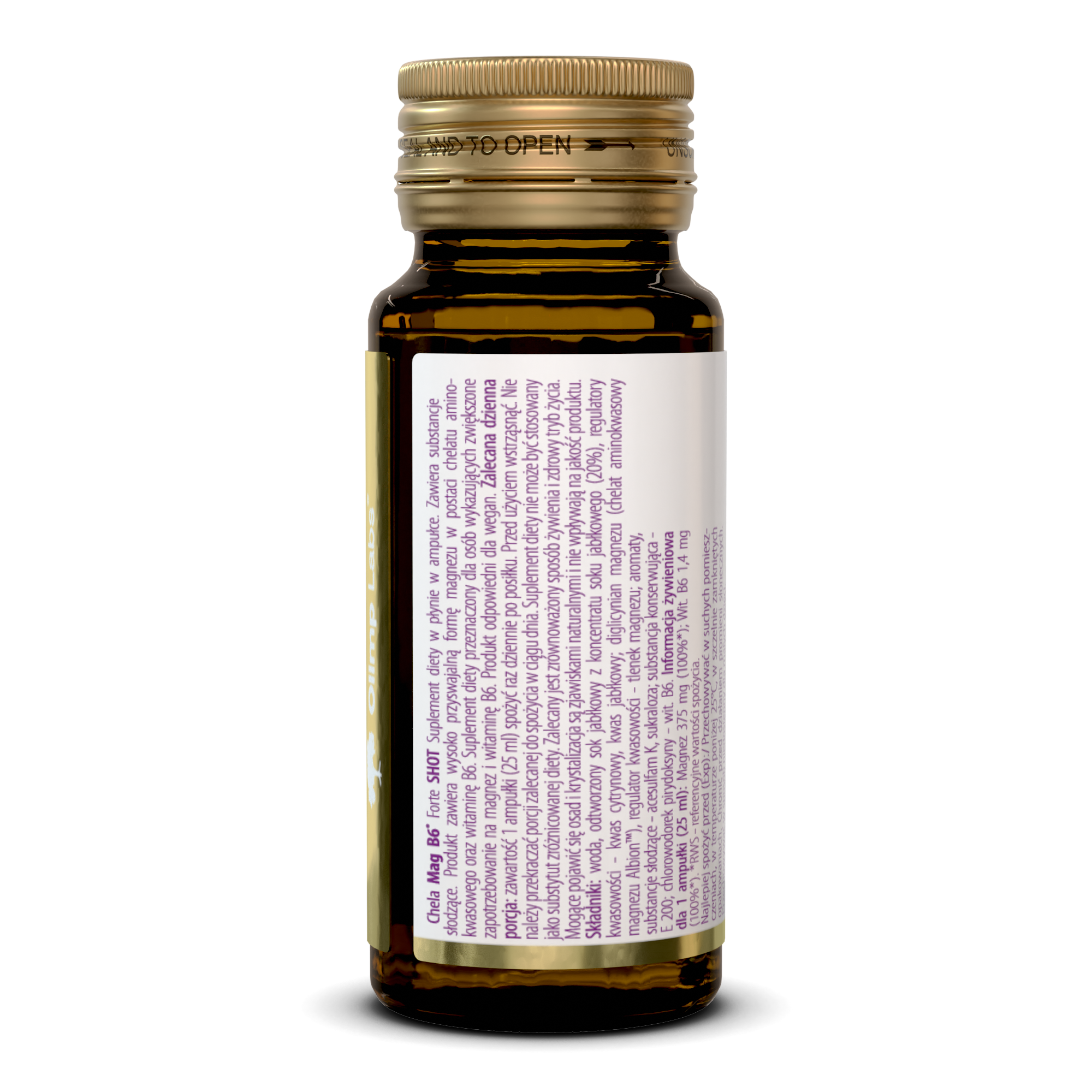 Chela-MagB6-Forte-Shot-booklet-Orange-Glass-PL-0011-ol-2-0002-671a1062c9e6b Olimp Chela Mag B6 Forte Shot 25 ml pomarańczowy / OLCMB6P25