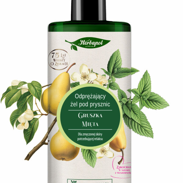 Herbapol Żel pod prysznic gruszka – mięta 740 ml