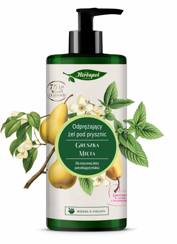 Herbapol Żel pod prysznic gruszka – mięta 740 ml