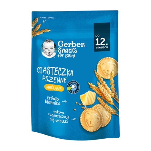 Gerber Ciasteczka pszenne maślane po 12. miesiącu, 150g