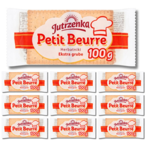 Jutrzenka Herbatniki Petit Beurre ekstra grube 10x100g