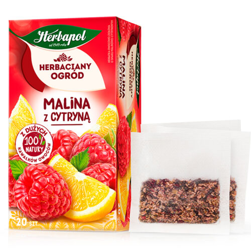 Herbapol Herbata malinowa z cytryną, 54 g (20 x 2,7 g)