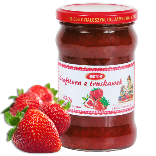 Konfitura z truskawek ekstra 330g Hektor