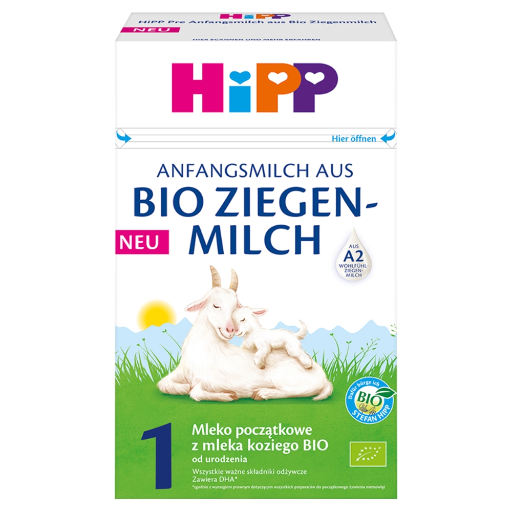 HiPP 1 Mleko początkowe z mleka koziego Bio od urodzenia 400 g