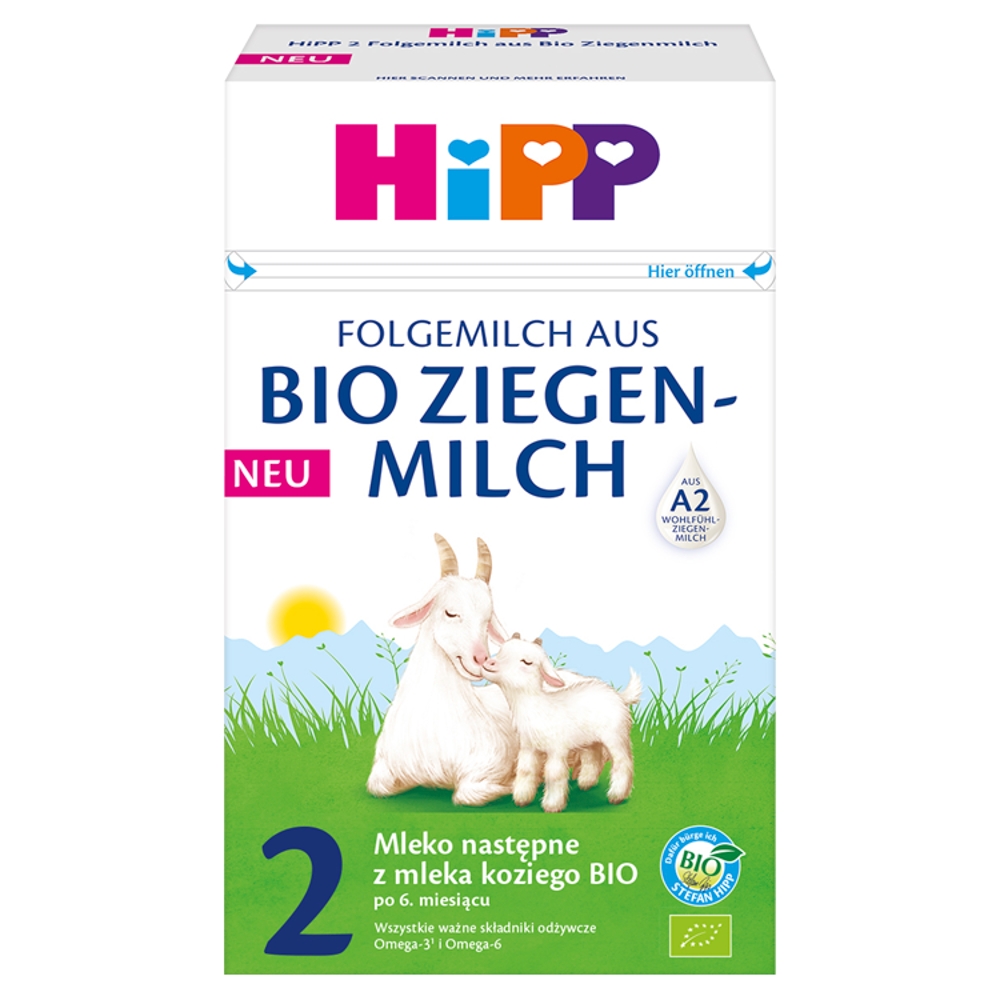 HiPP 2 Mleko następne z mleka koziego Bio po 6. miesiącu 400 g