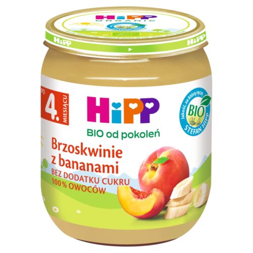 Deserek Brzoskwinie z bananami HiPP BIO po 4. miesiącu, 125g