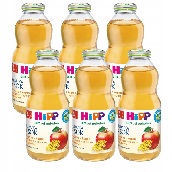 HiPP-BIO-Herbatka-i-Sok-Bio-z-kopru-wlosk-6x500ml